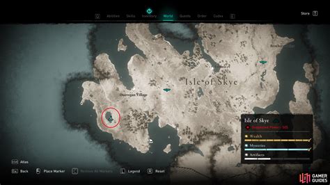 Assassin’s Creed Valhalla: Isle of Skye map